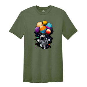 Astronaut Balloon T-Shirt, Space Balloon Shirt, Space Shirt, Astronaut Birthday Shirt, Space Gifts, Spaceman Shirt