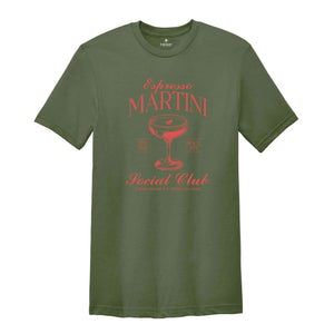 Espresso Martini Social Club Shirt, Summer Shirt, Beach Vacation Shirt, Beach Mode Shirt, Summer Vibes Tee, Martini Lover Shirt, Summer Vibe