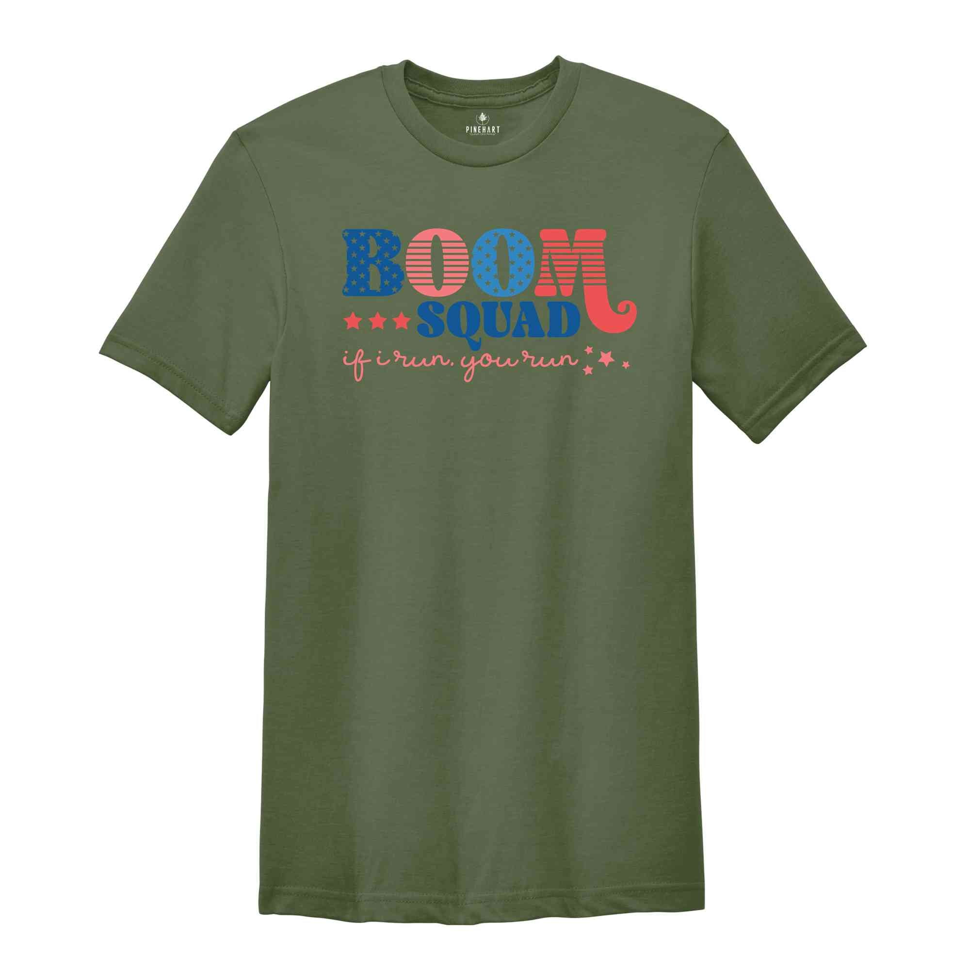 Boom Squad Shirt, 4th Of July Shirt, USA Shirt, Red White And Blue, Fourth Of July, Patriotic Shirt, Independence Day Shirt