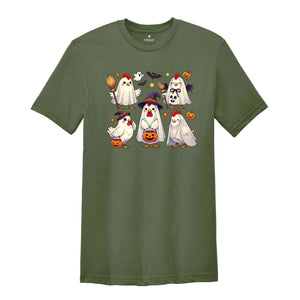 Ghost Chicken Shirt, Halloween Chicken Shirt, Farm Animal Shirt, Halloween Gift, Halloween Shirt, Cute Halloween Shirt, Boo Shirt