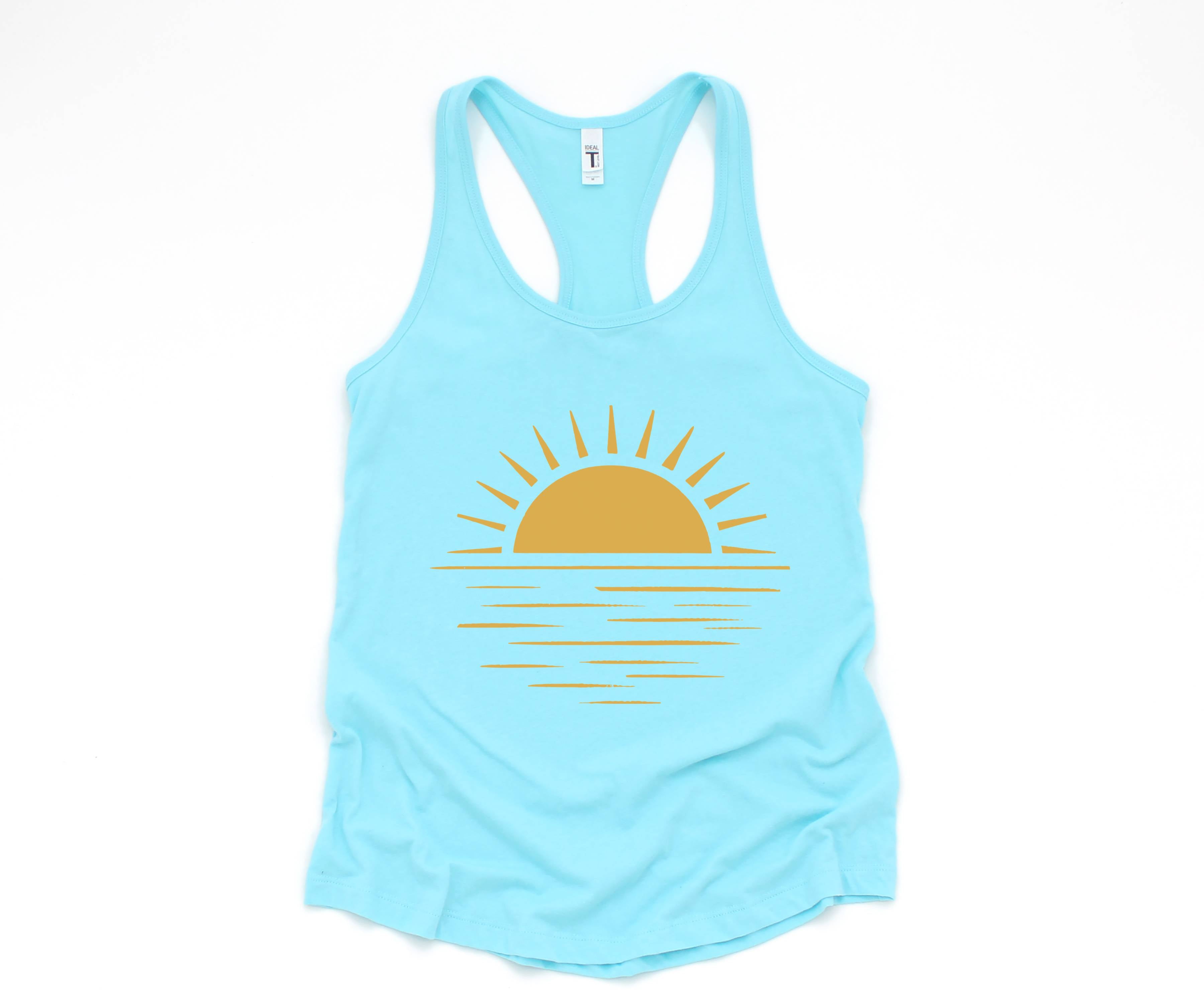 Sun Tank Top, Sunshine Tank Top, Summer Shirt For Lady, Beach Tank Top, Summer Positive Vibes Shirt, Ocean Tank Top