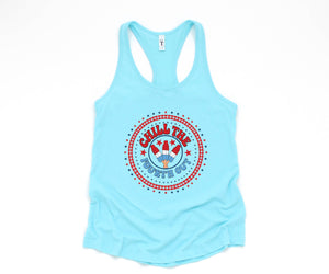 Chill The Fourth Out Tank, Funny 4th of July Tank, Retro 4th of July Tank, Independence Day Tank, American Popsicle Tank