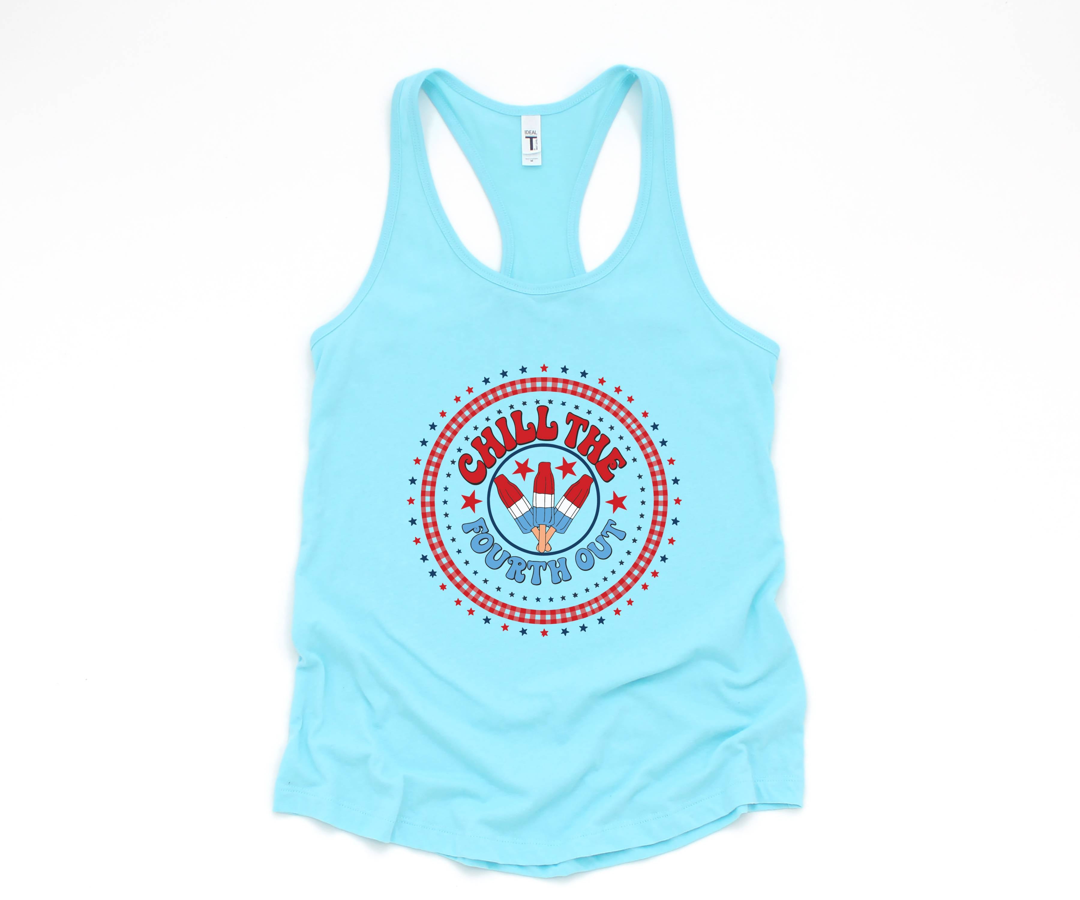 Chill The Fourth Out Tank, Funny 4th of July Tank, Retro 4th of July Tank, Independence Day Tank, American Popsicle Tank