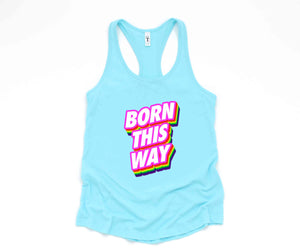 Born This Way LGBT Tank Top, Pride Month Tank Top, Rainbow Pride Tank Top, Love Is Love Tank Top, Equal Rights Tank Top