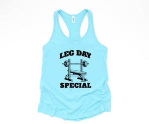 Leg Day Special Tank Top, Funny Gym Shirts, Gym Rat Tank Top, Fitness Tank Top, Womens Workout Gym Tank Top Sleeveles