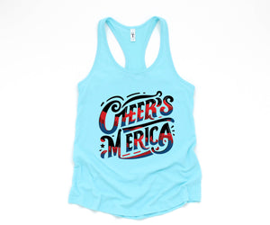 Cheers Merica Tank Top, 4th Of July Tank, Red White And Blue Tank Top, Merica Tank Top, summer tank tops, usa patriotic shirts