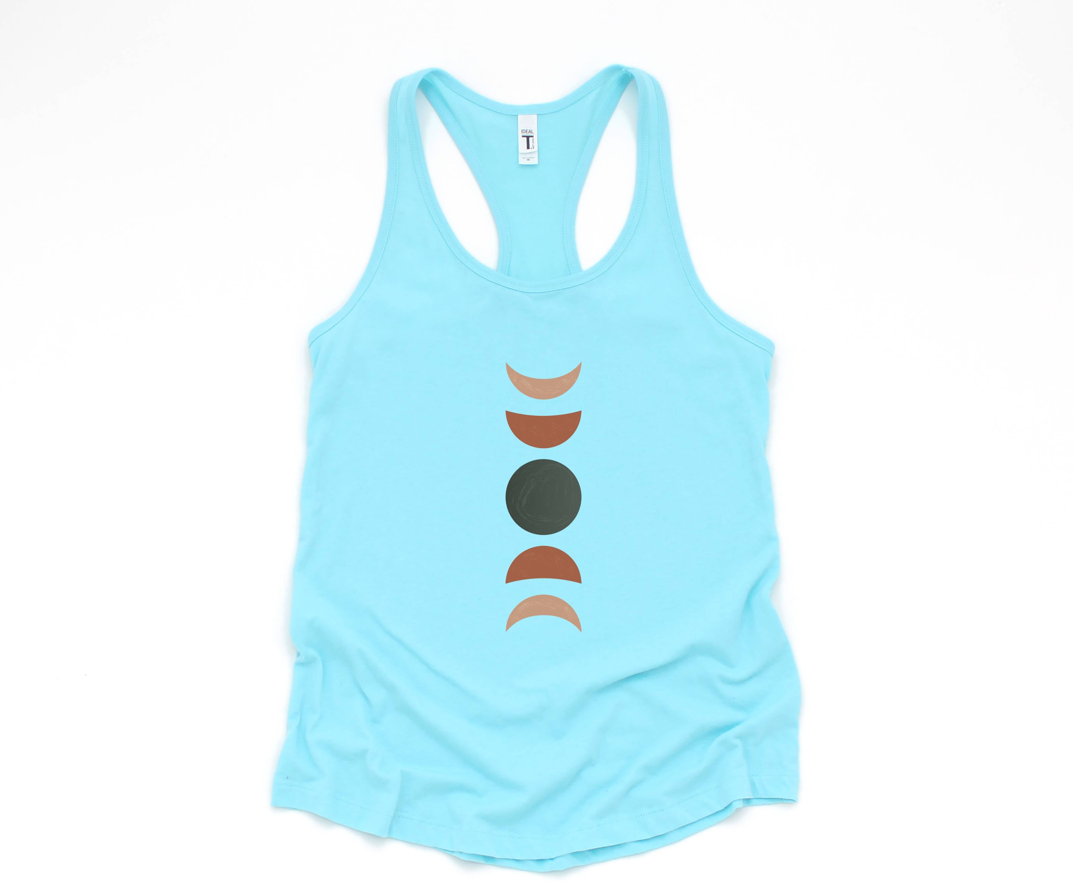 Terracotta Moon Phase Tank Top, Moon Phases Tank Top, Clay Moon Phase Tank Top, Cute Summer Tank Top, Cute Mom Tank Top