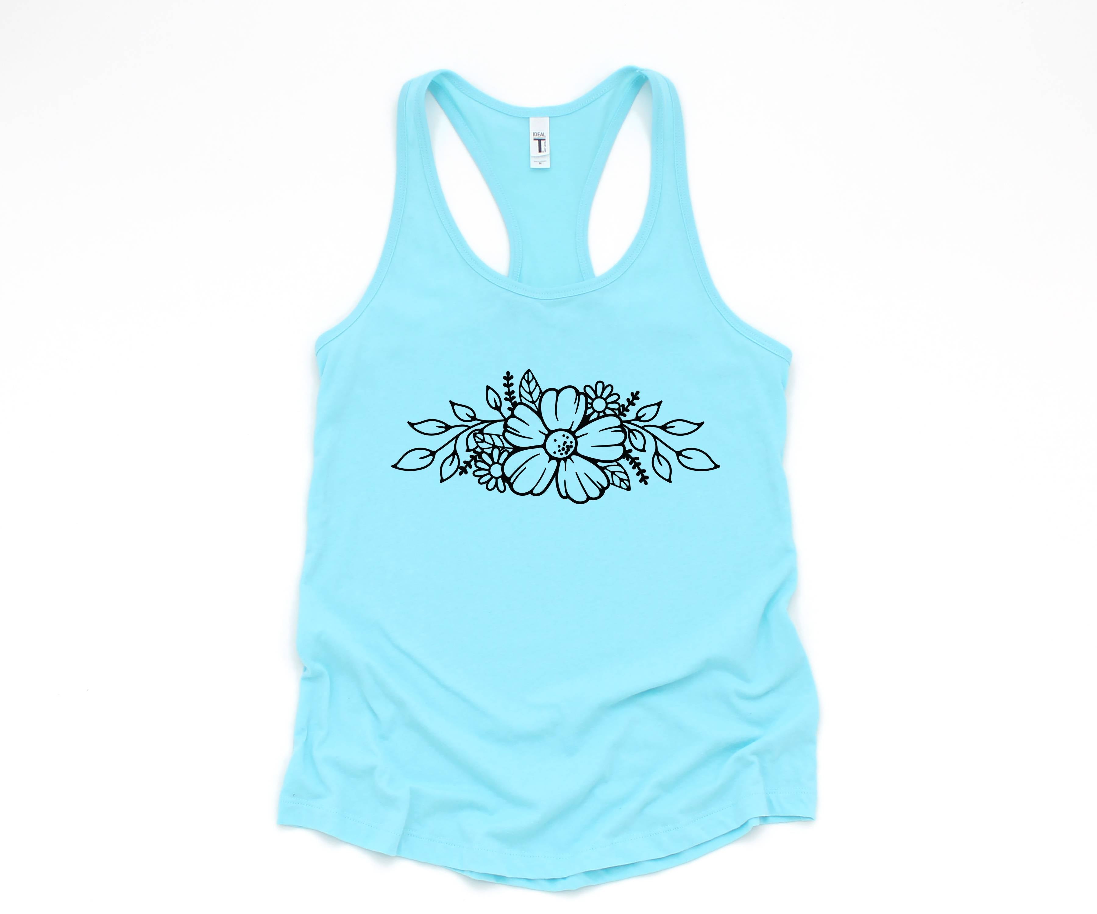 Floral Tank Top, Flowers Tank Top, Nature Tank Top, Mother's Day Tank Top, Flowers Nature Tank Top, Inspiring Tank Top, Boho Tank Top