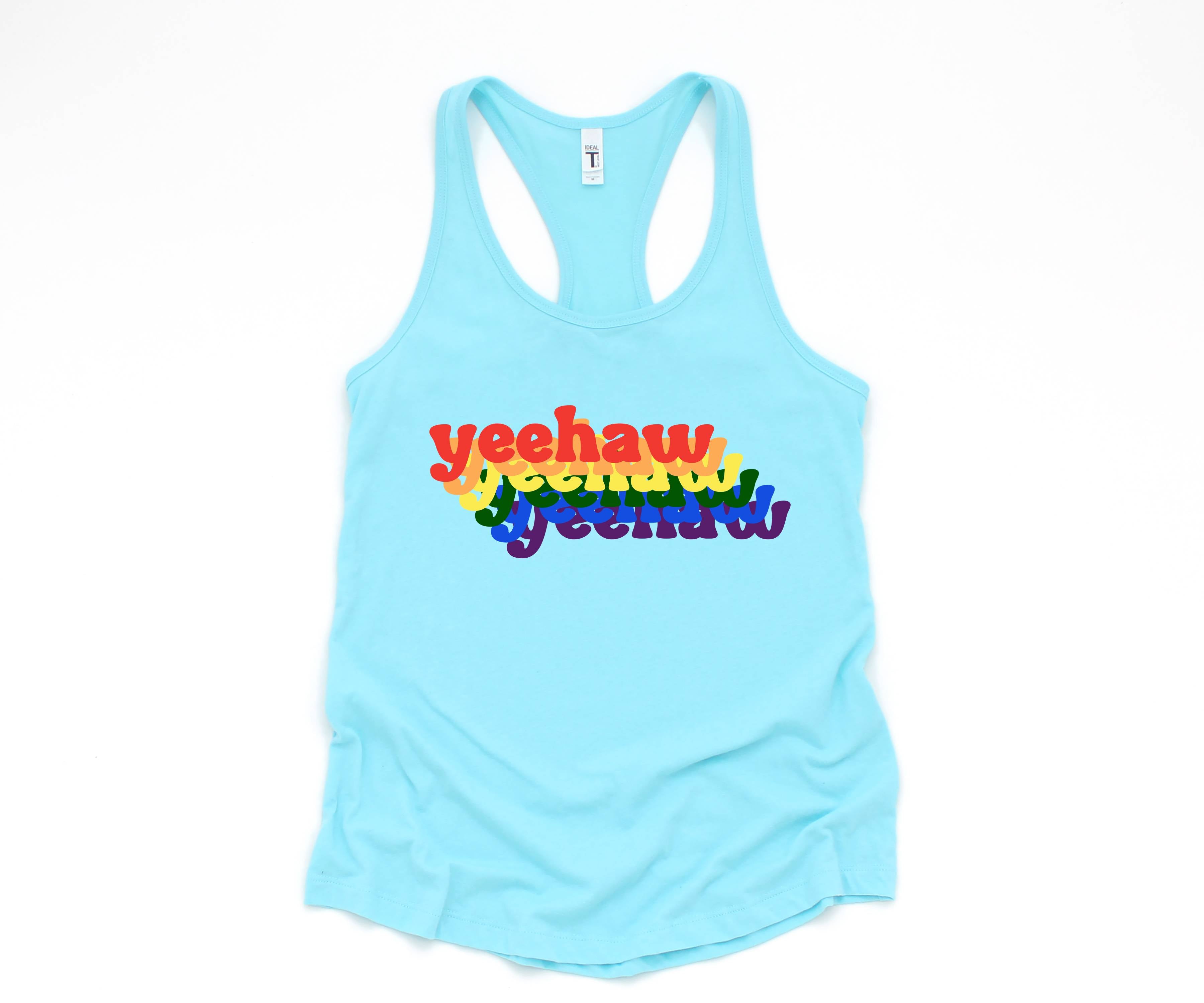 Yeehaw LGBT Tank Top, Pride Month Tank Top, Rainbow Pride Tank Top, Love Is Love Tank Top, Equal Rights Tank Top, Gift For LGBT Support