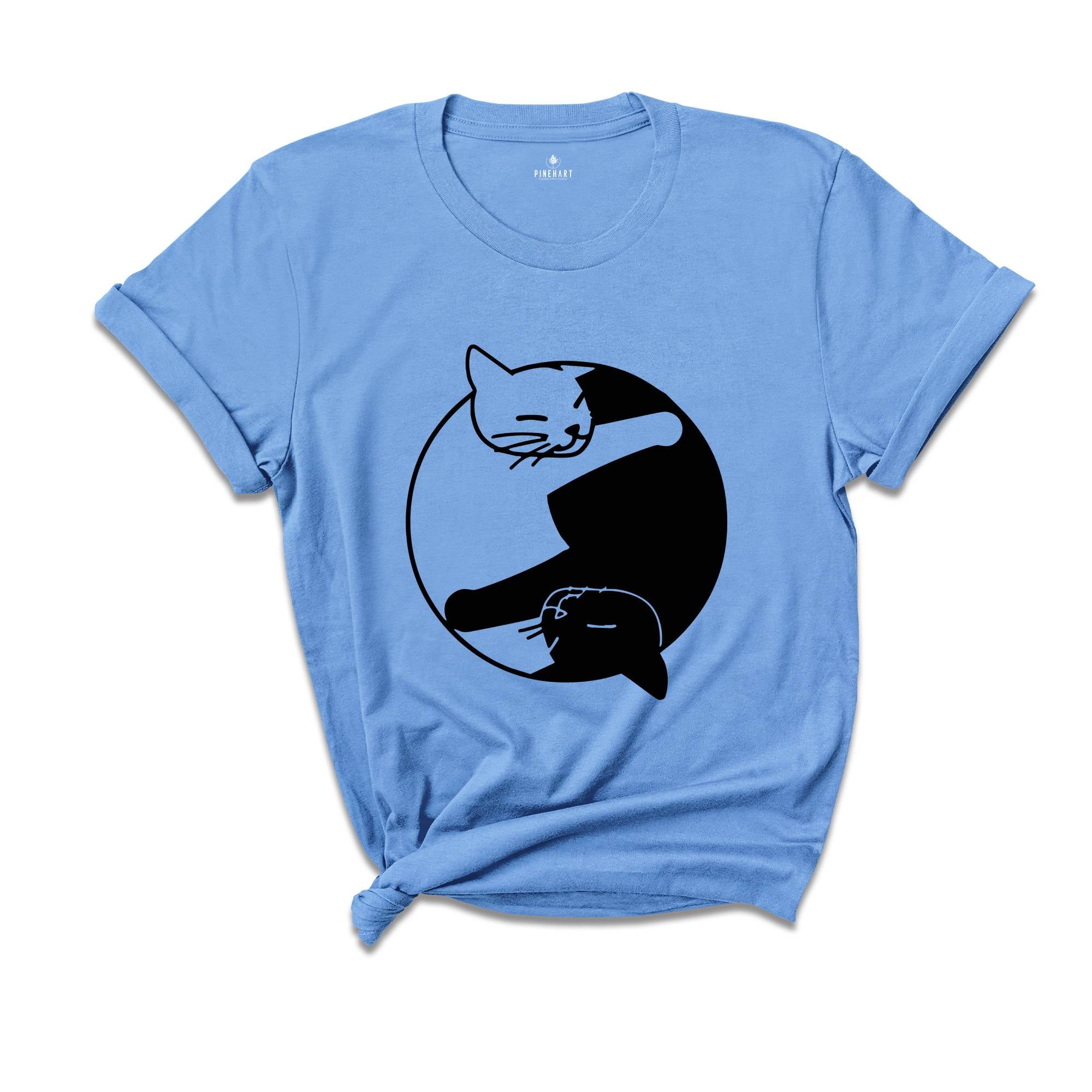 Cat Shirt Yin Yang T-shirt, Funny Cat Shirt, Cat Mom Gift, Cat Sweatshirt, Cat Mom Sweater, Yin Yang Cat Sweatshirt, Cat Lover Gift