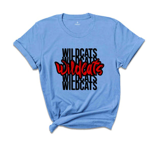 Team Mascot Shirt, Wildcats Team Shirt, Wildcats Football Shirt, Wildcats Fan Shirt, Wildcats School Shirt, Wildcats School Spirit