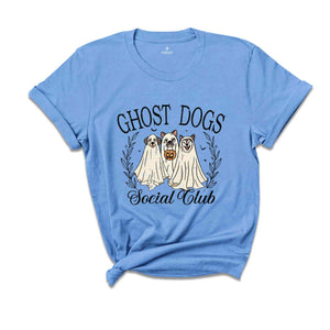 Ghost Dogs Social Club Shirt, Halloween Dog Shirt, Retro Dog Shirt, Retro Halloween Shirt, Dog Social Club Shirt