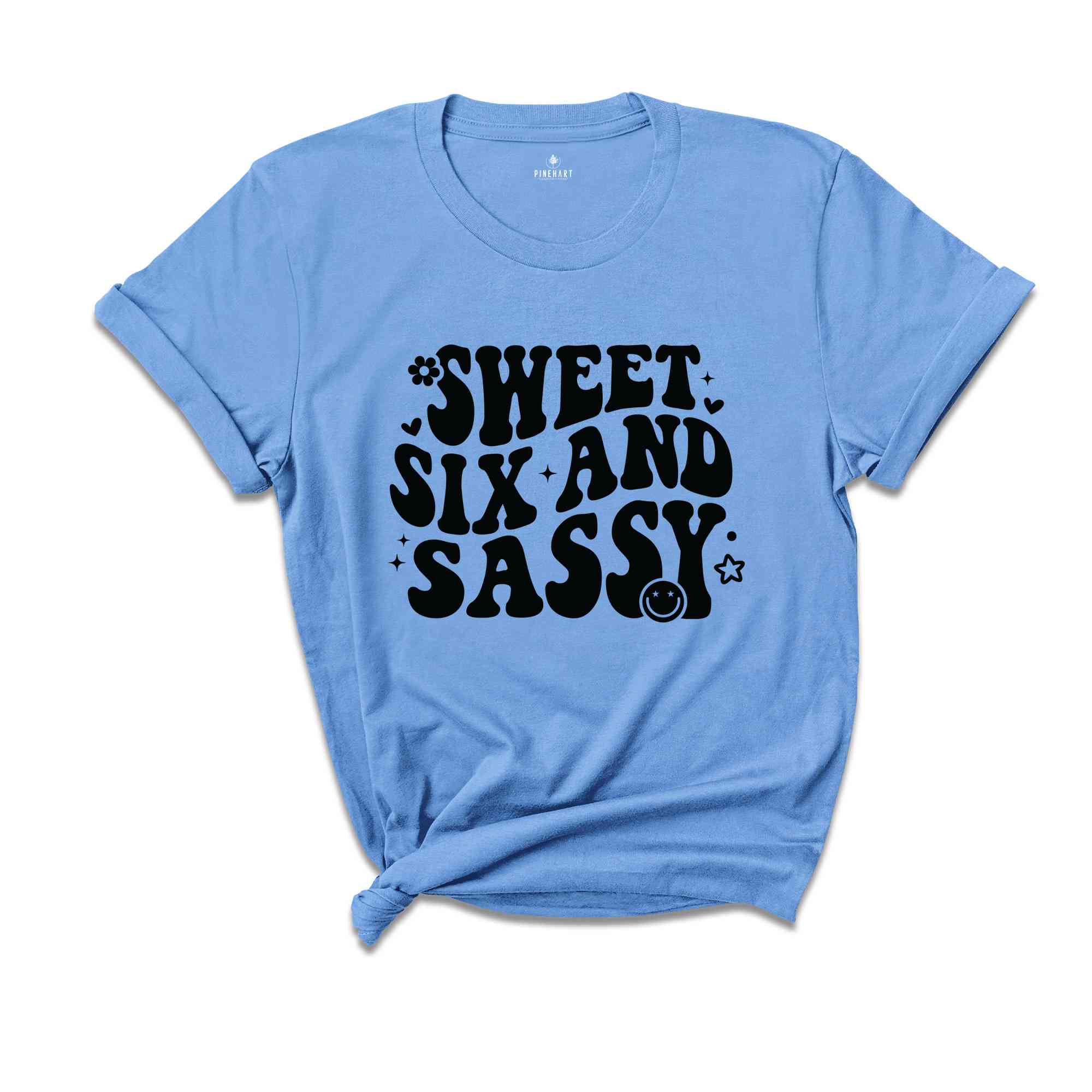 Sweet Six And Sassy Shirt, Birthday Girl Shirt, Cute Birthday Shirt, Tie Dye Shirt, Birthday Party Shirt Girl, Birthday Gift, Kids Tshirt