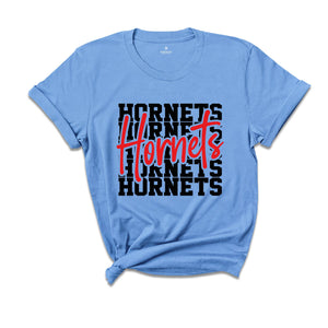 Team Mascot Shirt, Hornets Team Shirt, Hornets Team Spirit Shirt, Hornets Fan Shirt, Hornets School Tee, Hornets School