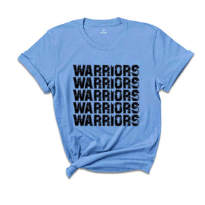 Team Mascot Shirt, Warriors Mascot Shirt, Warriors Fan Shirt, Warriors School Shirt, School Spirit Shirt, Warriors Team Shirt, Football Tee