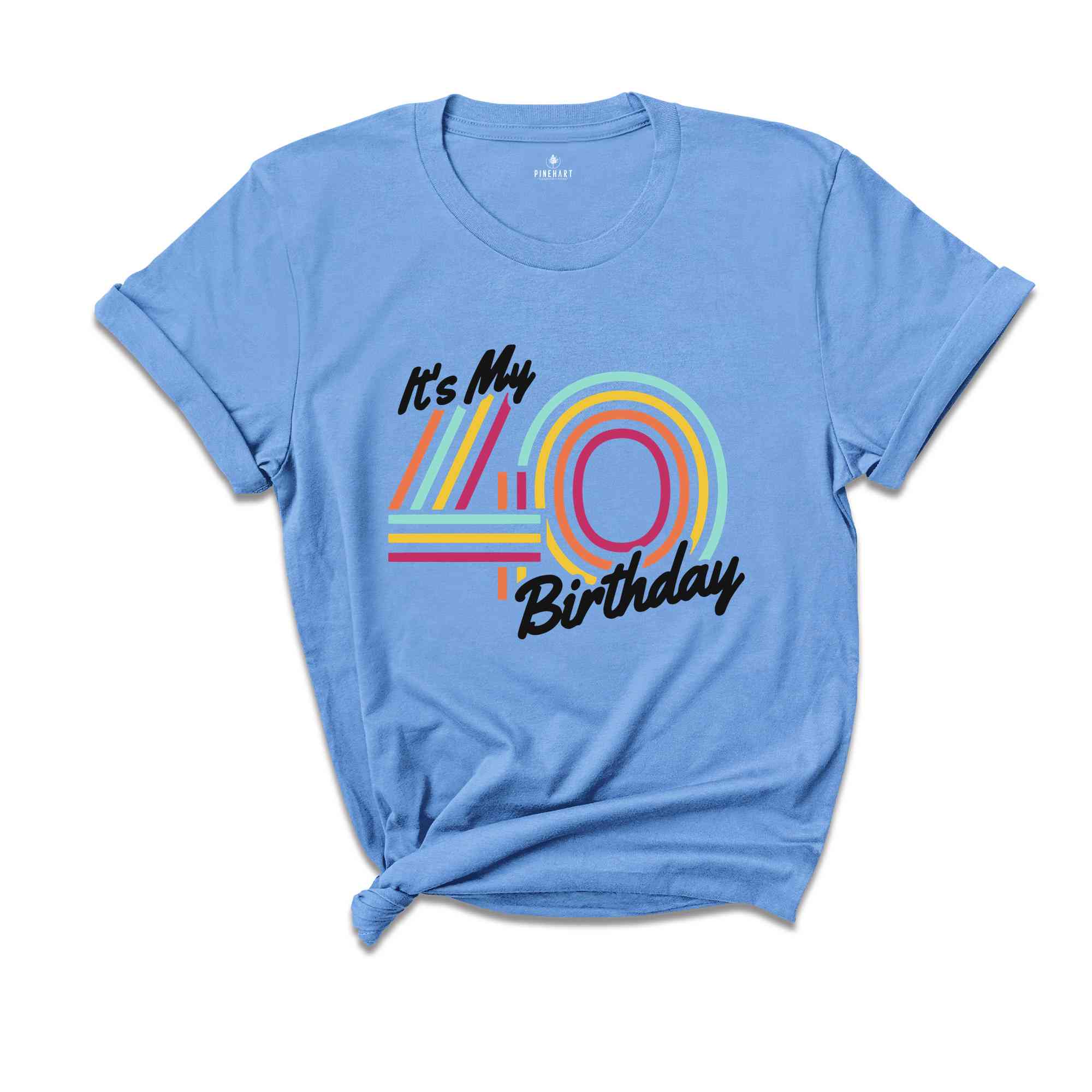 It's My 40 Birthday Shirt, Retro Birthday Shirt, Birthday Gift For Women, Birthday Gift For Men, Birthday Party Shirt, Birthday Shirt