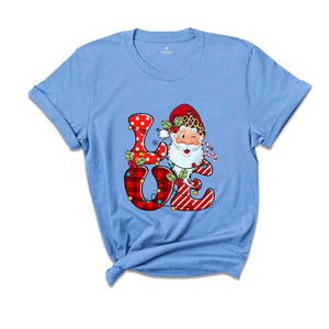 Love Christmas Shirt, Santa Shirt, Cute Santa Shirt, Cute Christmas Shirt, Funny Christmas Shirt, Christmas Party Shirt, Holiday Shirt