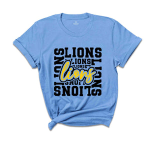 Team Mascot Shirt, lions Team Shirt, lions Team Spirit Shirt, lions Fan Shirt, lions School Shirt, lionss School Spirit