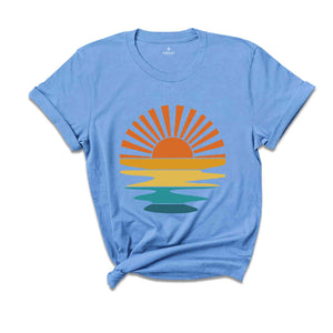 Sunset Rays Shirt, Sun Shirt, Sunshine Shirt, Sun Rays Shirt, Beachy Vibes Shirt, Trendy Summer Shirt, Sunset Shirt