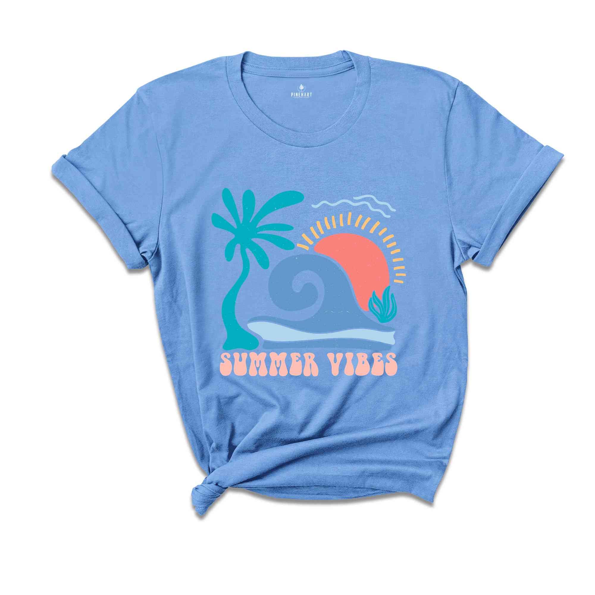 Boho Summer Vibes Shirt, Summer Vibes Shirt, Summer Shirt, Beach Shirt, Cute Summer Shirt, Sunshine Shirt, Vacation Shirt, Palm Shirt