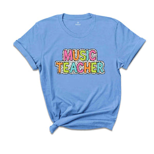 Music Teacher Shirt, Teacher Gift, Cute Teacher Shirt, Teacher Life Shirt, Teaching Shirt, Gift For Teacher, Back To School Shirt