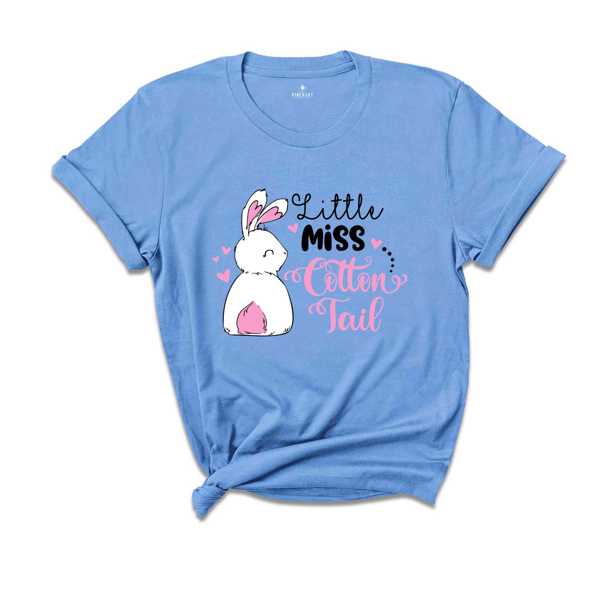 Little Miss Cotton Tail T-shirt, Bunny Lover Shirt, Easter Party Tee, Happy Easter 2024 Gift, Cute Easter Gift