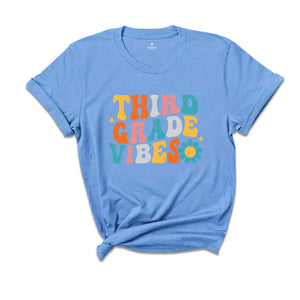 Third Grade Vibes Shirt, Back To School Shirt, Cute Back To School Shirt, Elementary School, Teacher Student Back To School Gift