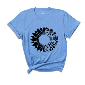 Sunflower Radiology Tech Shirt, X-Ray Tech Tee, Rad Tech T-Shirt, Radiology Life Tee, Technician Shirt