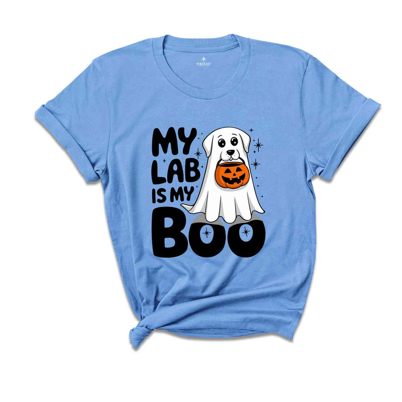 My Lab Is My Boo Shirt, Ghost Dog Halloween Tee, Lab Mom Shirt, Retro Halloween Shirt, Mama Gift for Dog Lover, Dog Mama Shirt