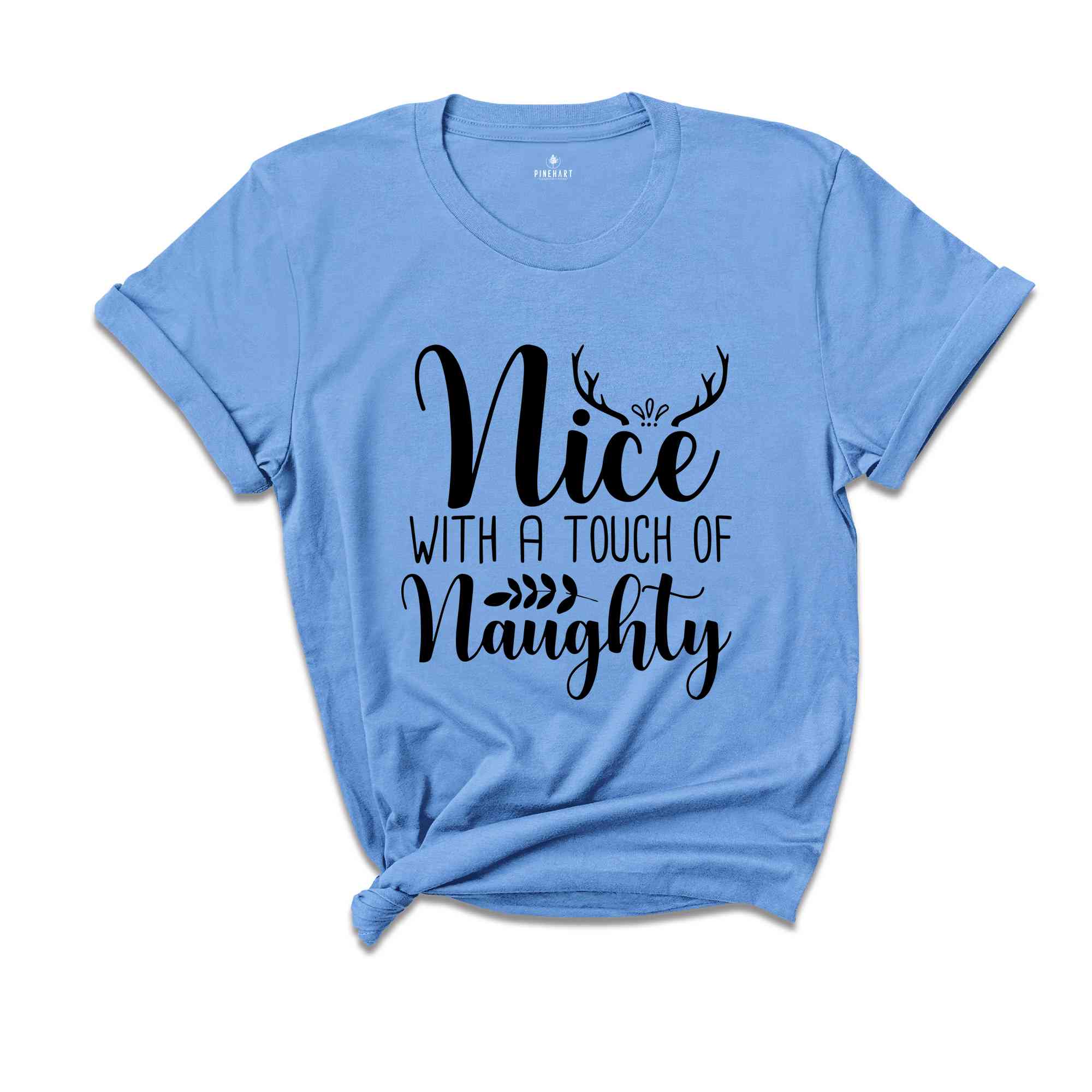 Nice With A Touch Of Naughty Shirt, Christmas Shirt, Christmas Party Tee, Christmas Gift, Xmas Tee, Funny Xmas Tee