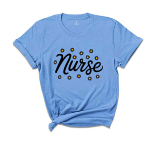 Floral Nurse shirt, Nurse Practitioner, RN Registered Nurse Shirt, CRNA Shirt, Gift for Nurse appreciation, ER Nurse Shirt