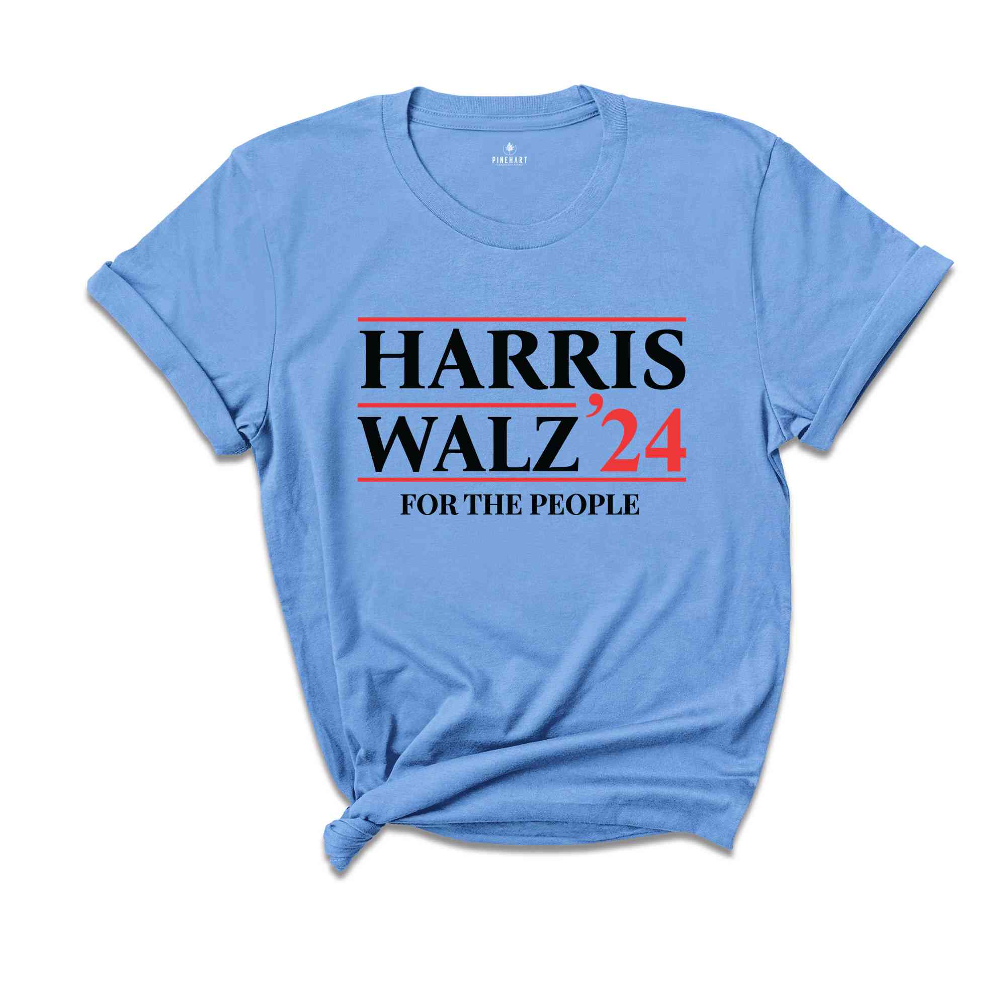 Harris Walz 24 For The People Shirt, Madam President Election T-Shirt, Retro Voting Tee, Democrat Gift For Kamala Harris Supporters