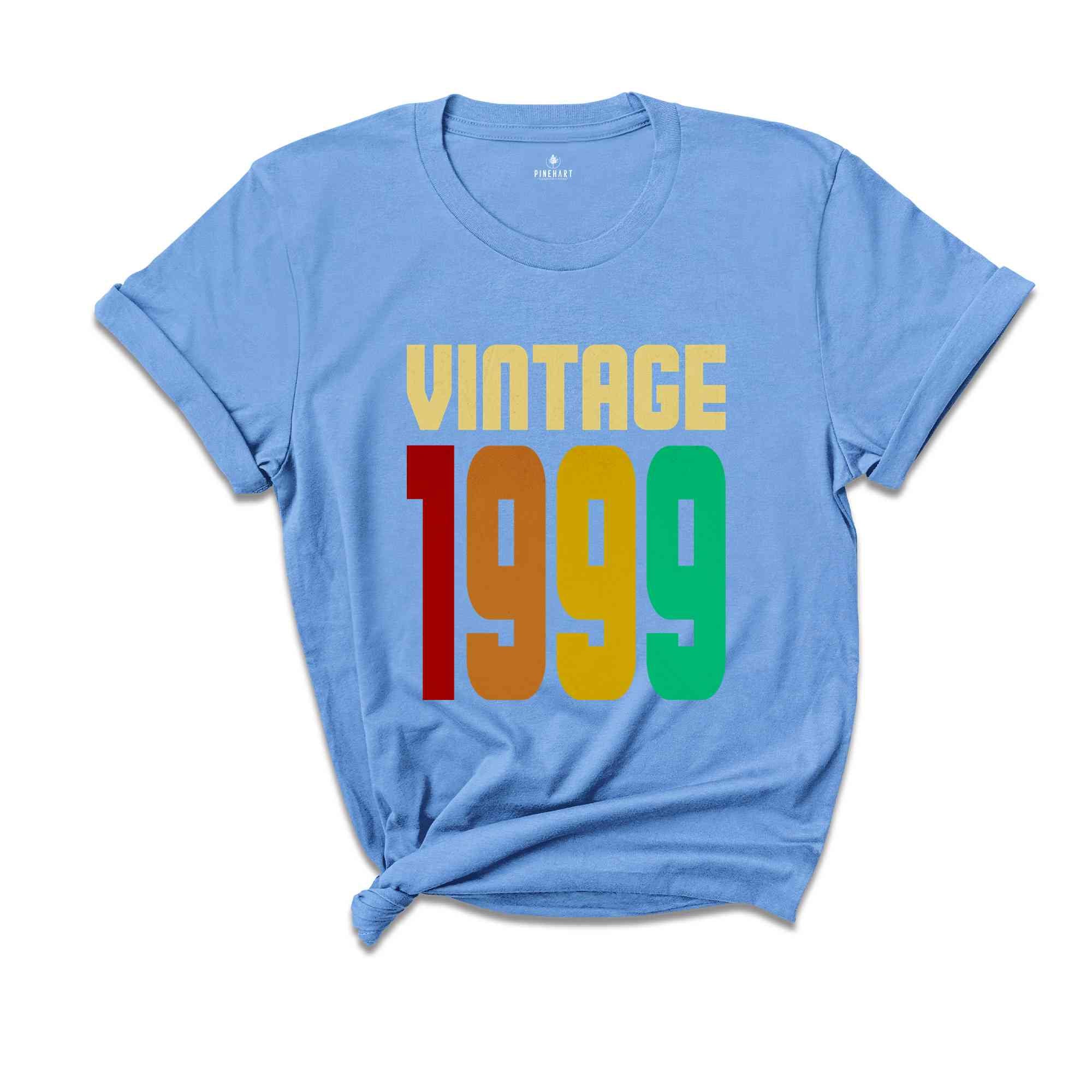 Vintage 1999 Shirt, 25th Birthday Shirt, 25th Birthday Gift Women, 25 Years Birthday Shirt, 1999 Birthday Shirt, Retro 25th Birthday Tee