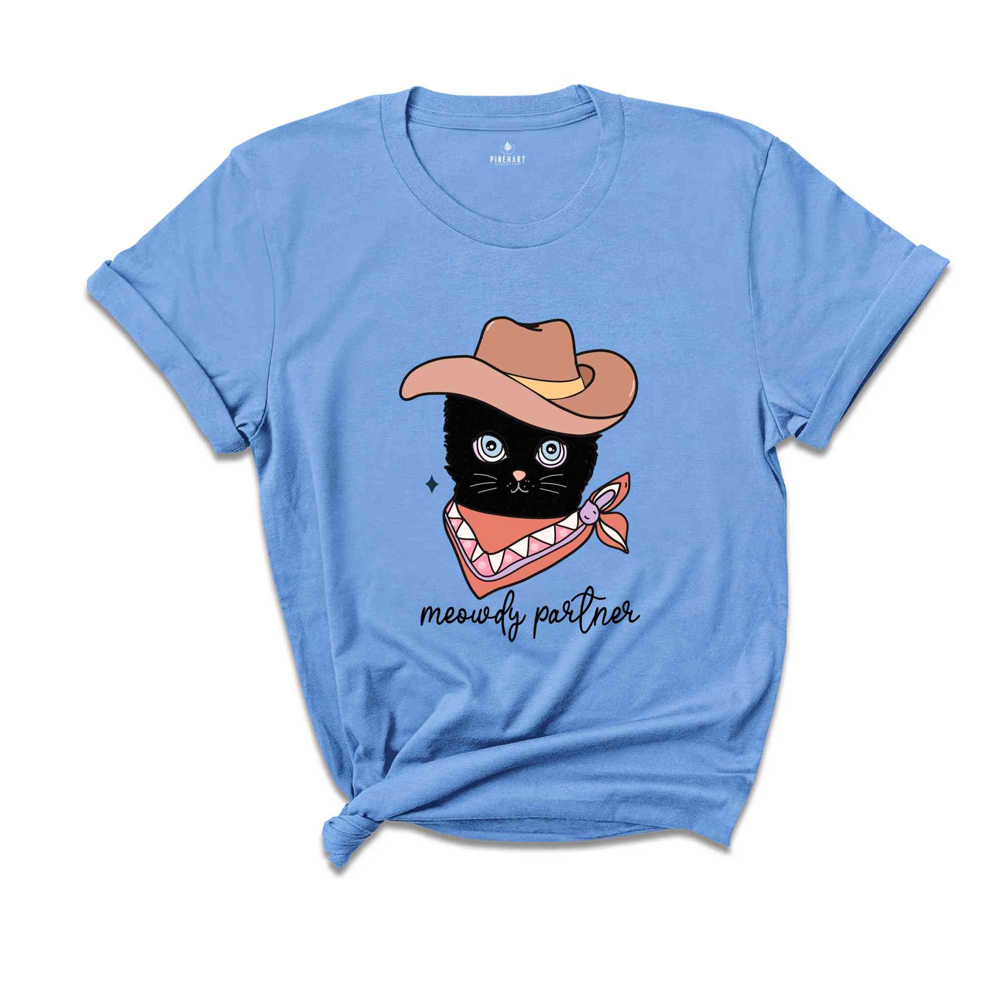 Meowdy Partner Shirt, Funny Cat Lover Shirt, Cat Shirts, Cat Meme Shirts, Black Cat Shirts, Cowboy Cat Shirt