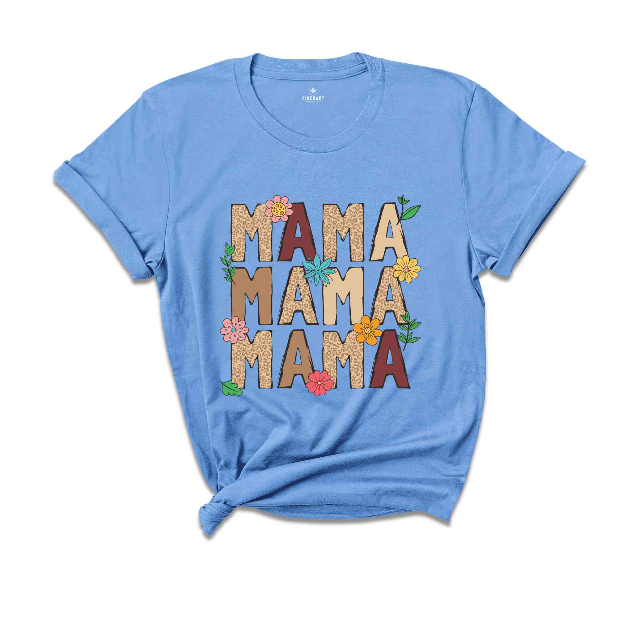 Mama Leopard Shirt, Leopard Mama Flower Shirt, Retro Mama Shirt, Mama Shirt, Boho Mama Shirt, Mother's Day Shirt, Floral Mama Shirt