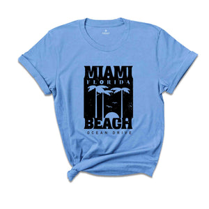 Miami Beach Ocean Drive Shirt, Trendy Beach Shirt, Beach Shirt, Vacation Shirt, Summer Shirt, Trendy Summer Shirt