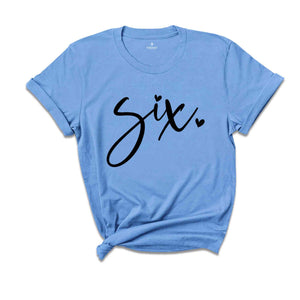 Six Birthday Shirt Girl, 6 Year Old Birthday Gift, Six Birthday Gift, Birthday Party Shirt, Six Year Old Birthday Shirt, Bday Tie Dye Shirt