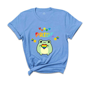 Adorable Lgbt Frog Shirt, Funny Frog Shirt, Gay Pride Shirt, Cottagecore Shirt, Cute Frog Shirt, Lgbt Pride Shirt