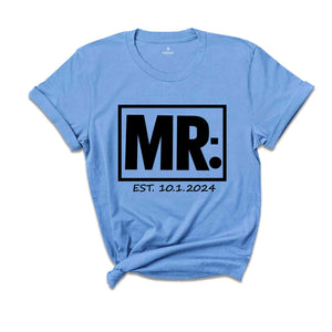 Custom Mr And Mrs Shirt, Just Married Shirt, Honeymoon Shirt, Wedding Shirt, Wife And Hubs Shirts, Just Married Shirts, Couples Shirts