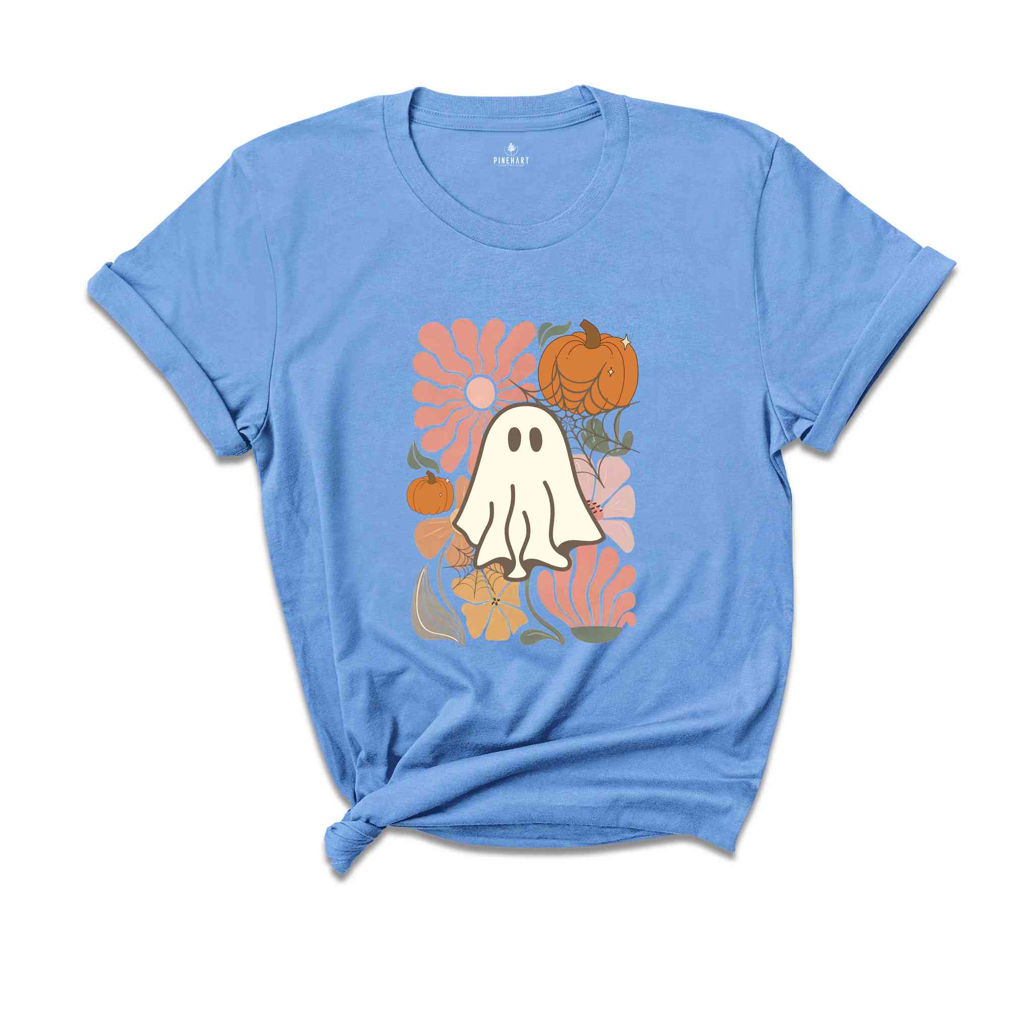 Ghost Pumpkin T-Shirt, Ghost Shirt, Fall Shirt, Spooky Season Shirt, Halloween Tee, Pumpkin Shirt, Halloween Ghost Shirt