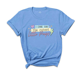 I Care For The Cutest Little Peeps Shirt, Nurse Life Shirt, Nurse Easter Shirt, Easter Day Gift, Easter Nurse Shirt, Nursing Shirt