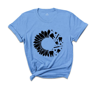 Sunflower Dentist Shirt, Future Dentist Shirt, RDH Dental School T Shirt, Dental Hygienist Shirt,Dental Graduation Shirt,Dental Office Shirt