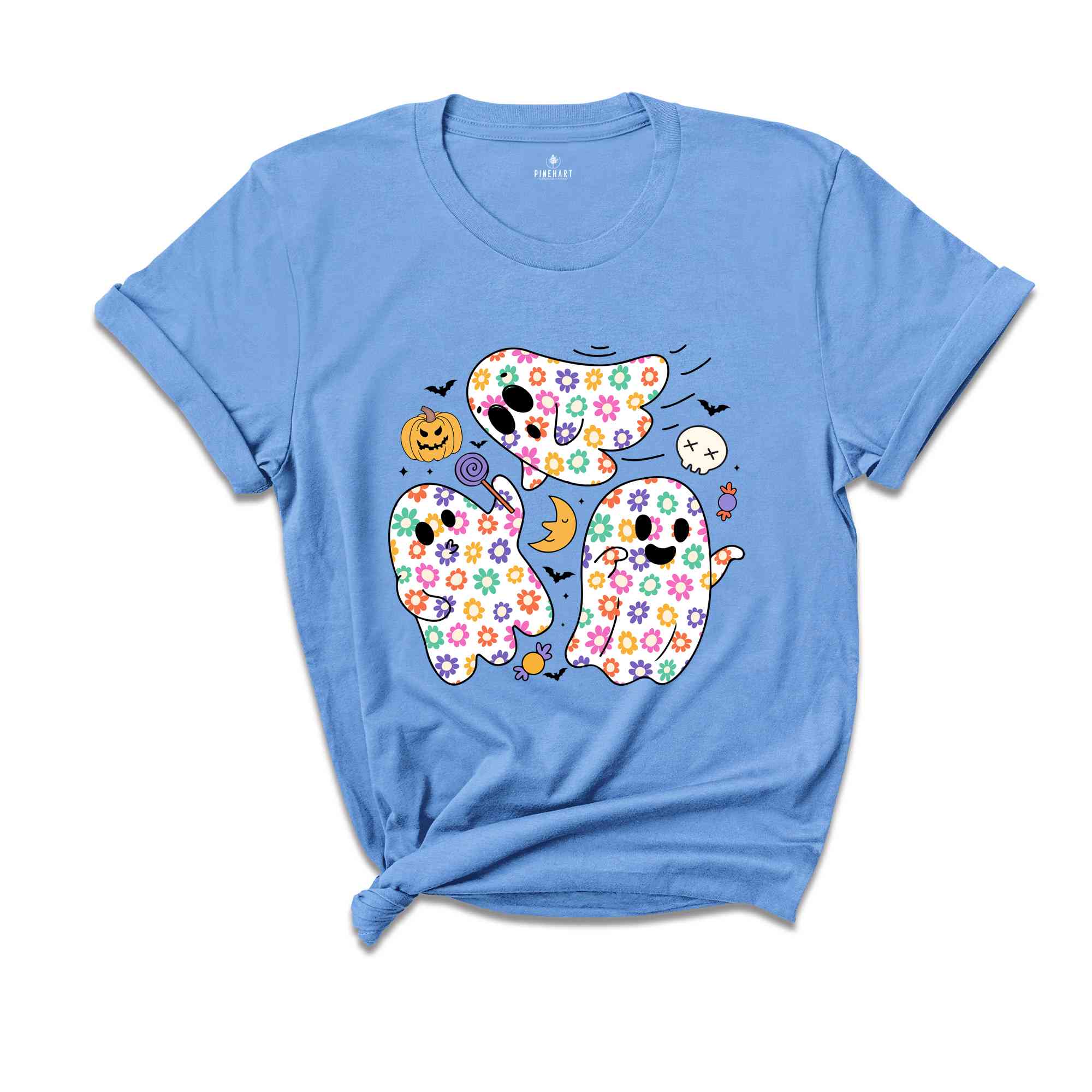 Cute Ghost Shirt, Spooky Season Shirt, Halloween Party Shirt, Pumpkin Shirt, Halloween Gift, Ghost Halloween Shirt