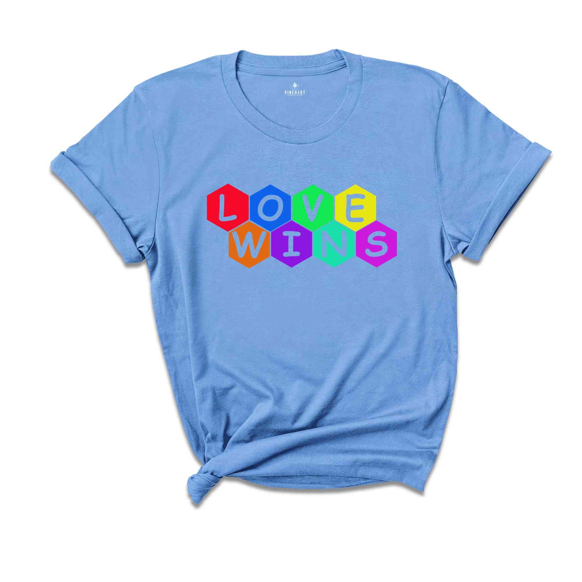 Love Wins Shirt, LGBTQ+ Shirt, Pride Month Shirt, Equal Rights Shirt,Lgbtq Proud Ally, Pride Parade 2024,Equality Tshirt