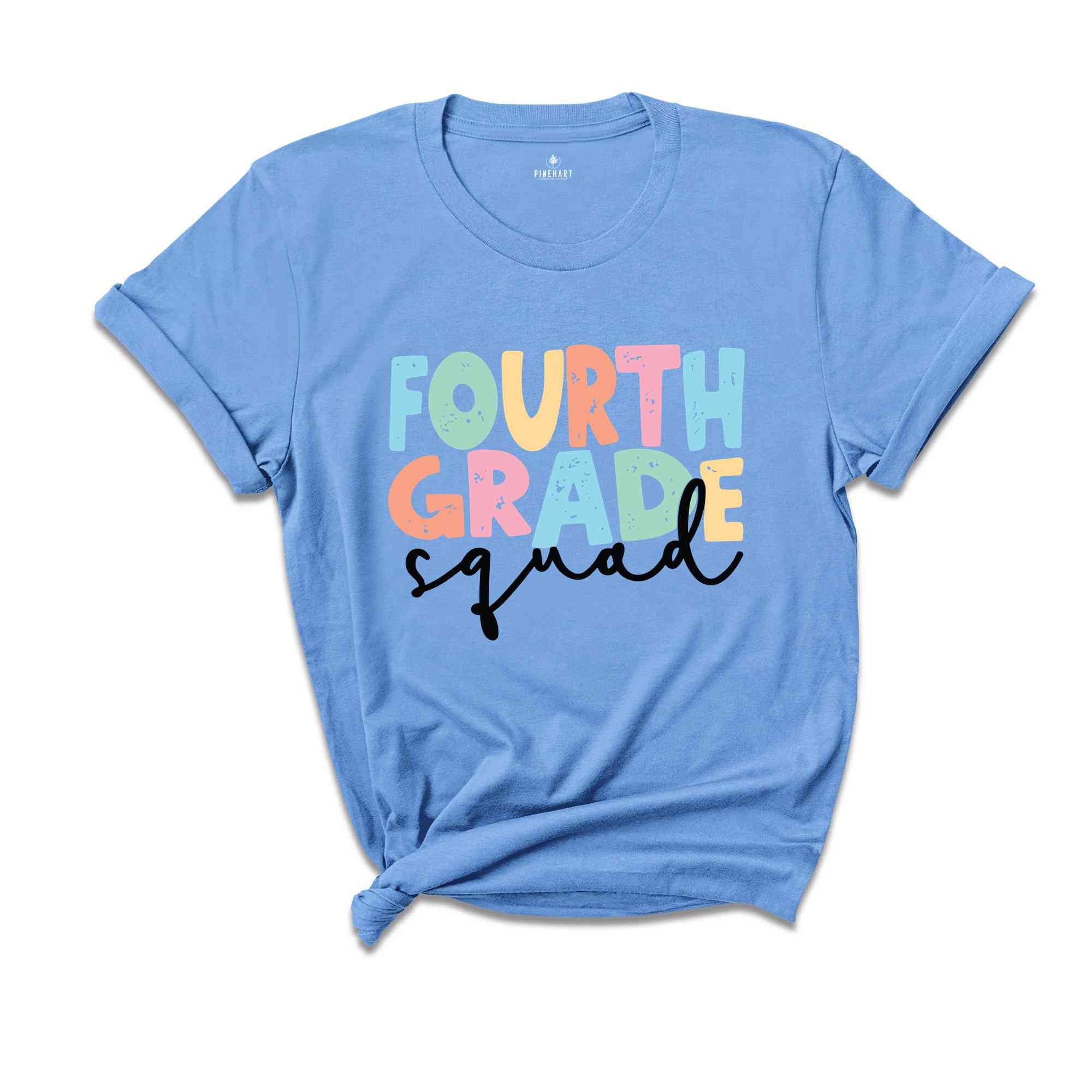 Fourth Grade Squad T-Shirt, 4th Grade Teacher Shirt, Back To School Shirt, Teacher Appreciation Gift, School Shirt