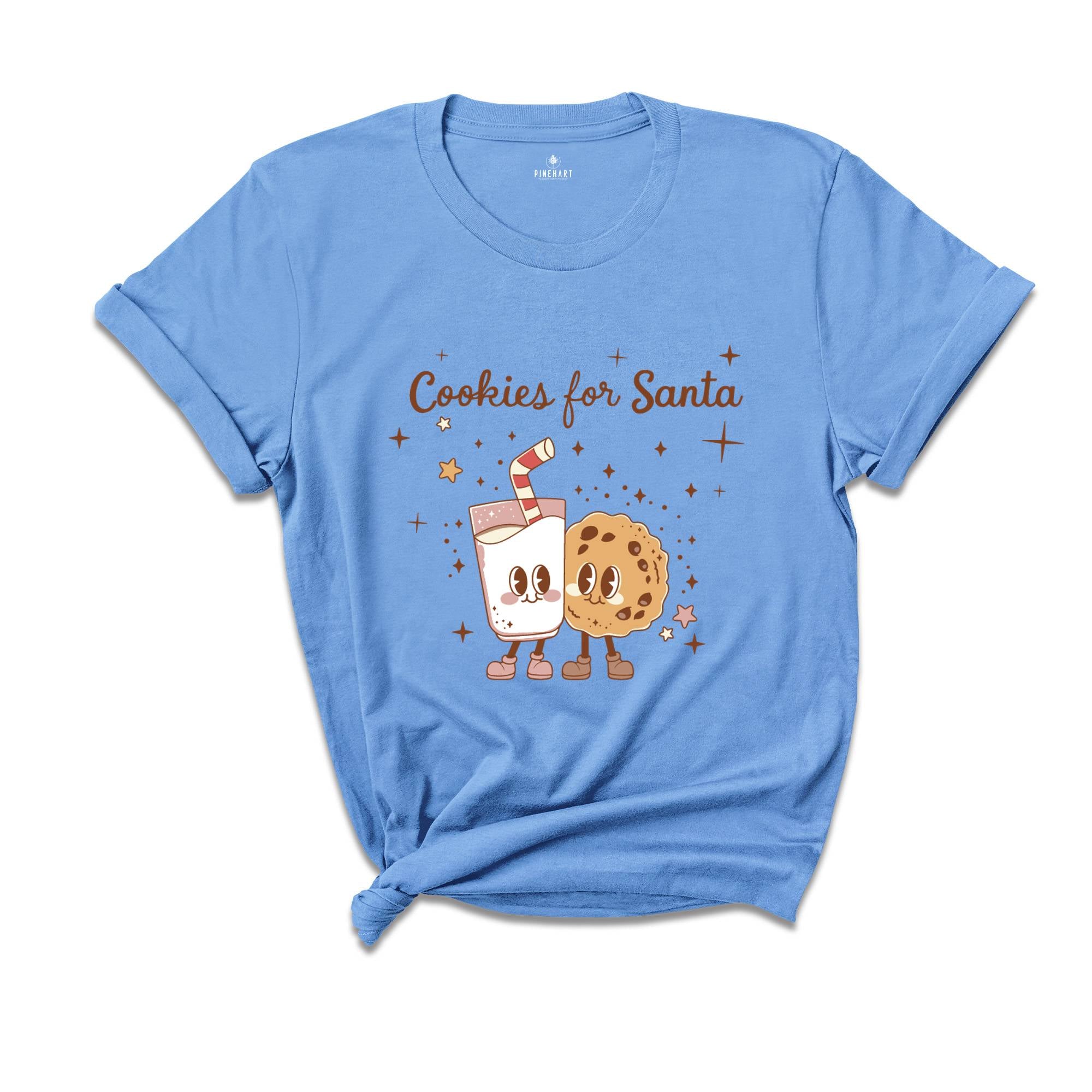 Cookies For Santa Shirt, Christmas Shirt,Vintage Christmas T-shirt, Christmas Tee, Christmas Shirt Gift , Christmas Gifts