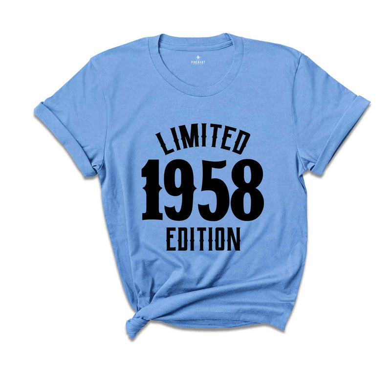 66th Birthday Shirt, Limited 1958 Edition Shirt, 66 Years Old Shirt, 66 Years Old Birthday Gift, 1958 Birthday Gift, 66th Birthday Party