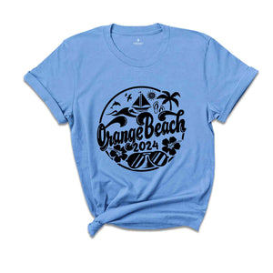 Orange Beach 2024 Shirt, Orange Beach Lover T-Shirt, Orange Beach Fan, Orange Beach Beach, Orange Beach Holiday Tee, Summer Beach Shirt