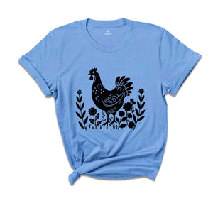 Chicken Mom Shirt, Farm Shirt, Chicken Shirt, Farm Animal T-Shirt, Chicken Mom Gift, Shirt for Women