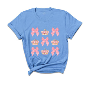 Pageant Mom Shirt, Coquette Mom Shirt, Bow Shirt, Crown Shirt, Mom Shirt, Pageant Day Shirt, Pageant Shirt, Mom Gift, Mom Life Shirt